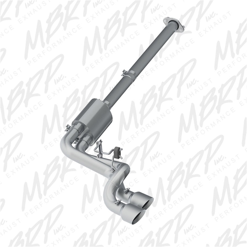 MBRP 09-14 Ford F150 T304 Pre-Axle 4.5in OD Tips Dual Outlet 3in Cat Back S5261304 Photo - Primary
