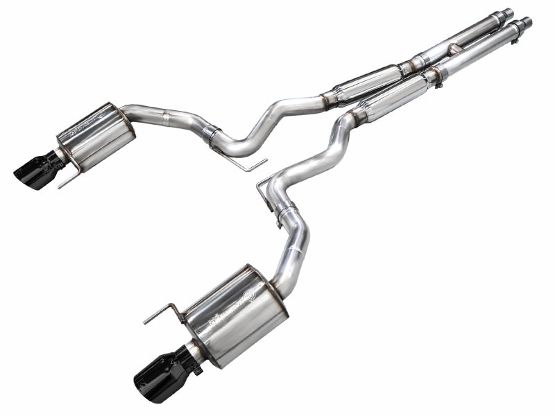 AWE Tuning AWE 2024 Ford Mustang GT Fastback S650 RWD Touring Catback Exhaust w/ Dual Diamond Black Tips 3015-33650 3015-33650 Photo - Primary