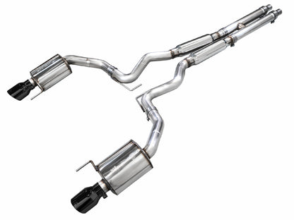 AWE Tuning AWE 2024 Ford Mustang GT Fastback S650 RWD Touring Catback Exhaust w/ Dual Diamond Black Tips 3015-33650 3015-33650 Photo - Primary