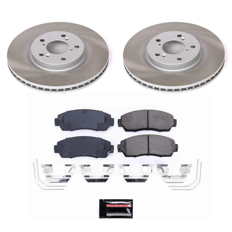PowerStop Power Stop 11-14 Honda Odyssey Front Semi-Coated Rotor Kit SC5857 SC5857 Photo - Primary