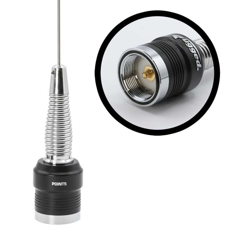 Rugged Radios GMRS and UHF No Ground Plane NGP Tuned Whip Antenna POINT5 POINT5 Photo - Primary
