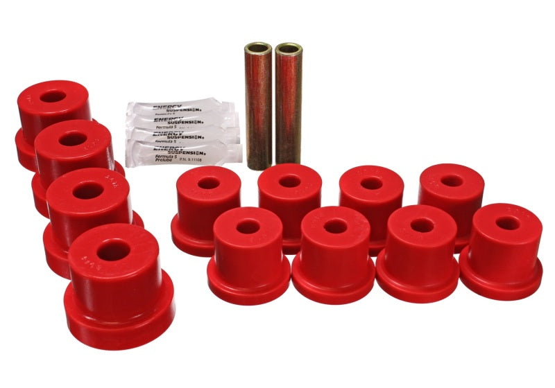 Energy Suspension Leaf Spring Bushing Set Red Chevrolet Camaro All 1967-1969 3.2102R Photo - Primary