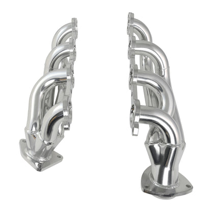 JBA 02-13 GM Truck 4.8L/5.3L LS Silver Ctd Cat4Ward Header 1850S-2JS 1850S-2JS Photo - Close Up