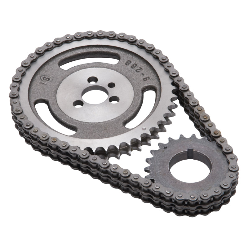 Edelbrock Timing Chain and gear Set SBC Sng/Keyway 7802 Photo - out of package
