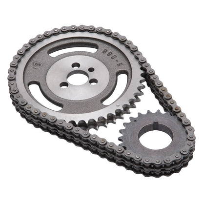 Edelbrock Timing Chain and gear Set SBC Sng/Keyway 7802 Photo - out of package