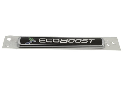 Ford Racing Black/Silver EcoBoost Emblem 3-1/2in x 9/16in - Set of 2 M-1447-EBBLK M-1447-EBBLK Photo - Unmounted