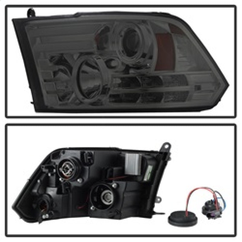 Spyder Dodge Ram 09-12 Projector Headlights Light Bar DRL Smoke PRO-YD-DR09-LBDRL-SM 5081742 5081742 Photo - Unmounted
