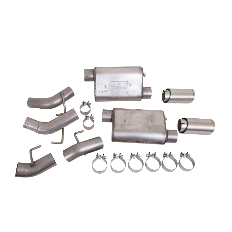 BBK Vari-Tune Axle Back Exhaust Kit 2 Adjustable Performance Mufflers 2-3/4 Pipe 4 in. Tips 41065 41065 Photo - Primary