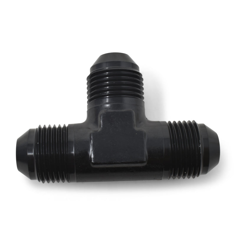 Russell Adapter Fitting -8 Flare Tee Blk Finish 661033 Photo - out of package