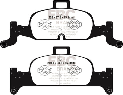 EBC 2018+ Audi A4 Allroad Quattro 2.0L Turbo Yellowstuff Front Brake Pads DP42290R DP42290R Photo - Primary