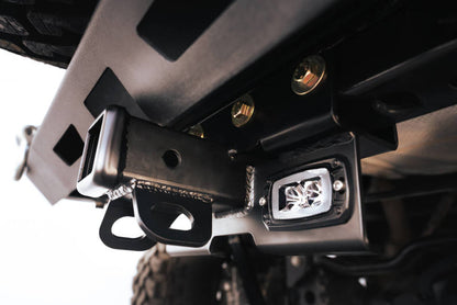DV8 Offroad 07-21 Jeep Wrangler (JK/JL) Bolt-On Hitch w/ Lights AHJP-01 AHJP-01 Photo - Mounted