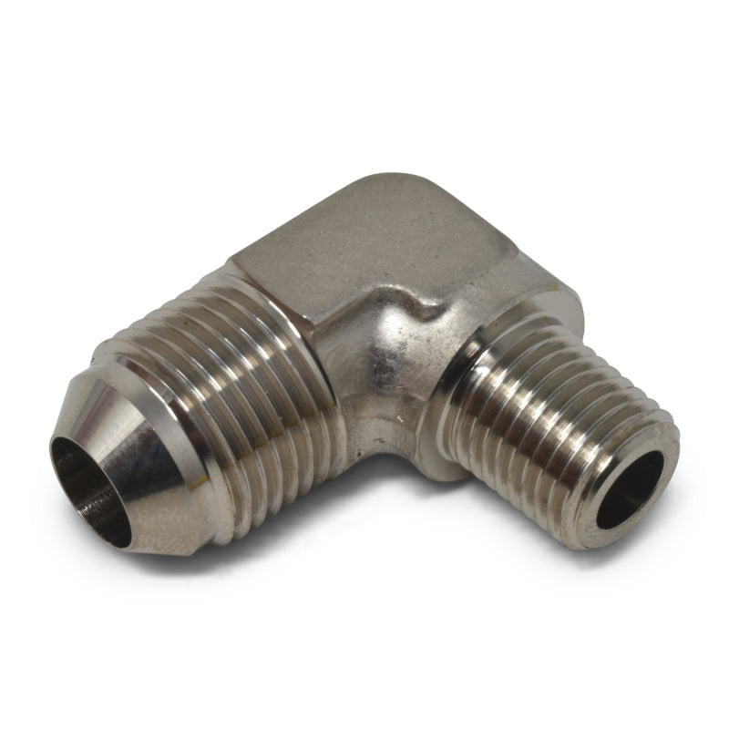 Russell Performance -12 AN to 1/2in NPT 90 Degree Flare to Pipe Adapter (Endura) 660901 660901 Photo - out of package