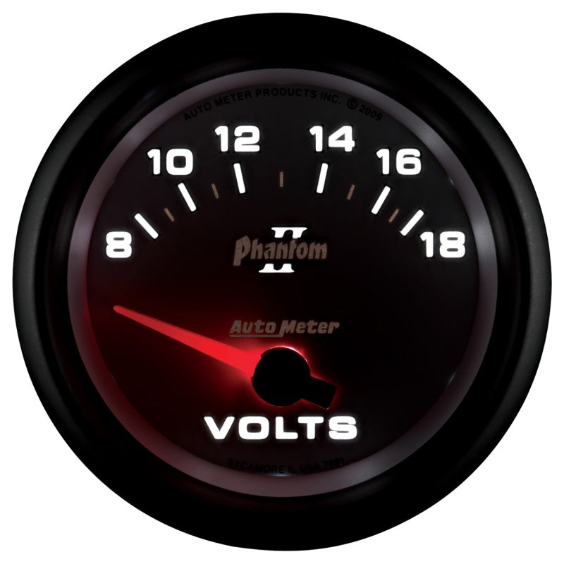 Autometer Gauge, Voltmeter, 2 5/8", 18V, Electric, Phantom II 7891 User 4