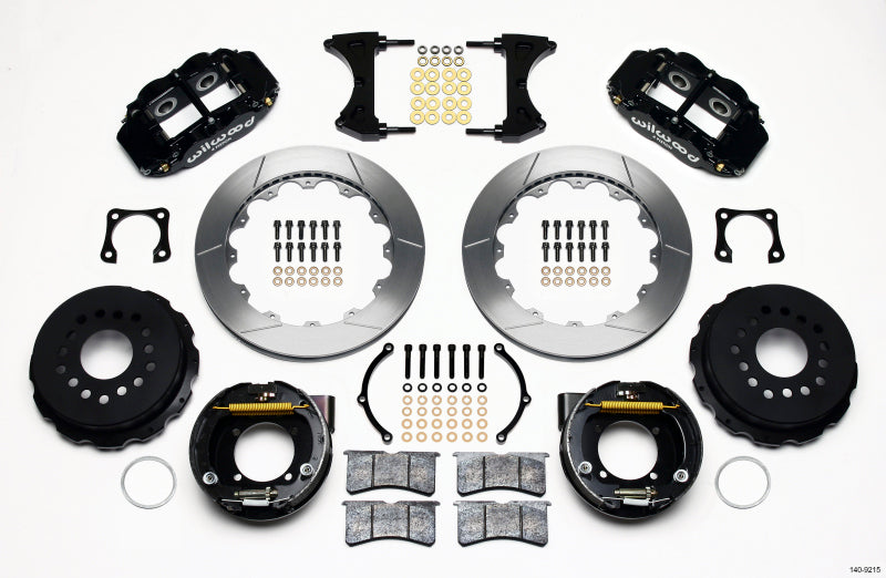 Wilwood Narrow Superlite 4R Rear P-Brk Kit 12.88in Chevy 12 Bolt-Spec 3.15in Brng 140-9215 140-9215 Photo - Primary
