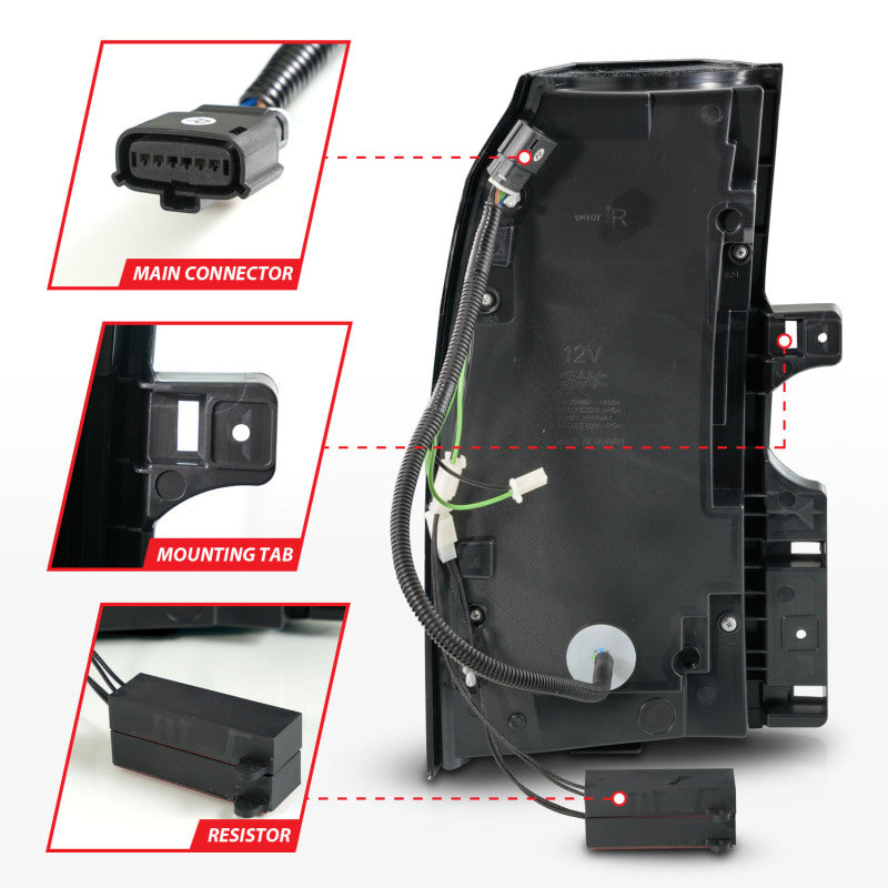 ANZO 15-20 Chevrolet Tahoe Sequential LED Tube Taillights Black 311468 311468 User 4