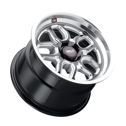 Weld S152 15X10 Laguna Drag 5X115 ET22 BS6.4 Gloss Black MIL Dia 78.1 S152B0071P22 S152B0071P22 Photo - Primary