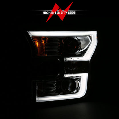 Anzo 2015-2016 Ford F-150 Projector Headlights w/ Plank Style Switchback Ch 111358 Photo - Unmounted