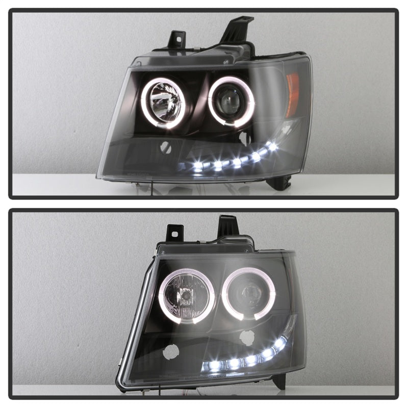 Spyder Chevy Suburban 1500 07-14 Projector Headlights LED Halo LED All Black PRO-YD-CSUB07-HL-BKV2 5085979 5085979 Photo - Unmounted