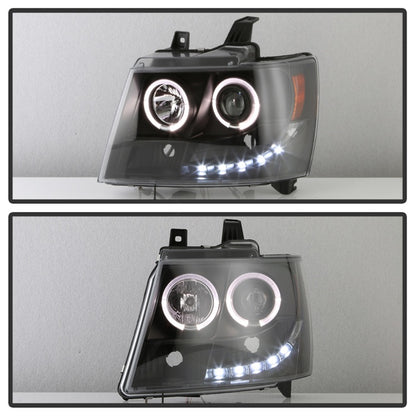 Spyder Chevy Suburban 1500 07-14 Projector Headlights LED Halo LED All Black PRO-YD-CSUB07-HL-BKV2 5085979 5085979 Photo - Unmounted