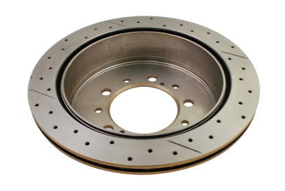 DBA 07+ Toyota Landcruiser 200 Series Rear Cross Drilled & Slotted Street Series Rotor 2723X 2723X Photo - out of package