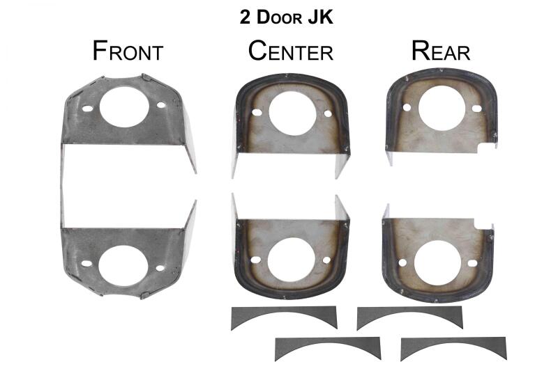 RustBuster Rust Buster 2007-2018 Jeep Wrangler 2-Door Frame Body Mounts RB5056 RB5056 Photo - Primary