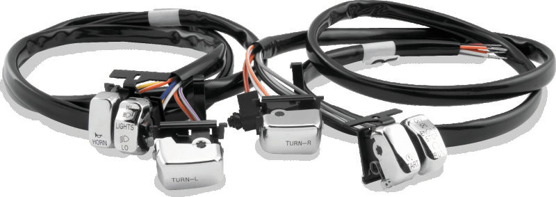 TwinPower Twin Power 96-06 Big Twin and XL Chrome Handlebar Switch Kit 482654 482654 Photo - Primary