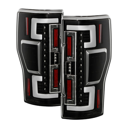 SPYDER 20-21 Ford F250 Superduty LED Tail Lights - Black (ALT-YD-FS20HAL-LED-BK) 5088659 5088659 Photo - Primary