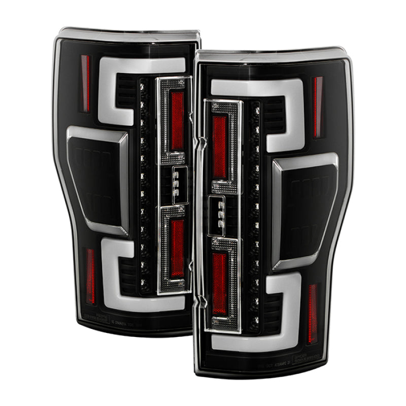 SPYDER 20-21 Ford F250 Superduty LED Tail Lights - Black (ALT-YD-FS20HAL-LED-BK) 5088659 5088659 Photo - Primary