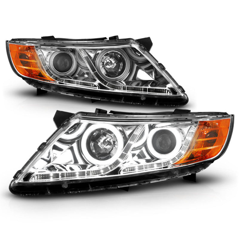 Anzo 2011-2013 Kia Optima Projector Headlights w/ Halo Chrome (CCFL) 121459 User 2