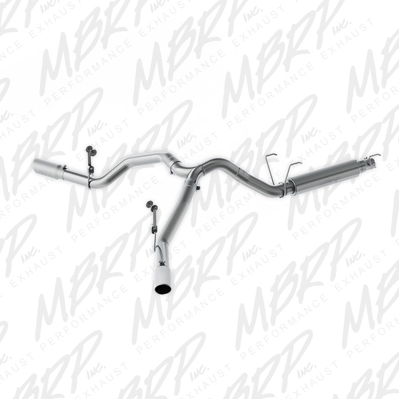 MBRP 14-16 Ram 2500/3500 6.4L 4in AL Single Side Dual Outlet Cat Back S5150AL Photo - Primary