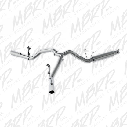 MBRP 14-16 Ram 2500/3500 6.4L 4in AL Single Side Dual Outlet Cat Back S5150AL Photo - Primary