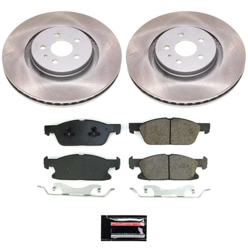 PowerStop Power Stop 17-20 Lincoln MKZ Front Semi-Coated Rotor Kit SC8960 SC8960 Photo - Primary