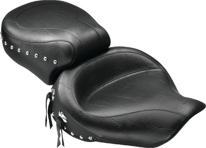 Mustang Motorcycle Mustang 91-05 Harley Dyna Wide Touring 1PC Seat w/Studs - Black 75530 75530 Photo - Primary