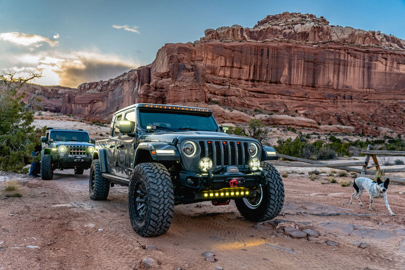 ORACLE Lighting Oracle Jeep Wrangler JL/Gladiator JT Integrated Windshield LED Light Bar System 5917-023 5917-023 Photo - lifestyle view