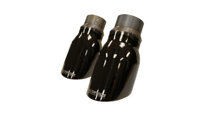 Corsa Performance 15-17 Dodge Charger R/T Pursuit Valance 2.5 Inlet/4 Outlet Exhaust Tip 14977BLK Photo - Primary