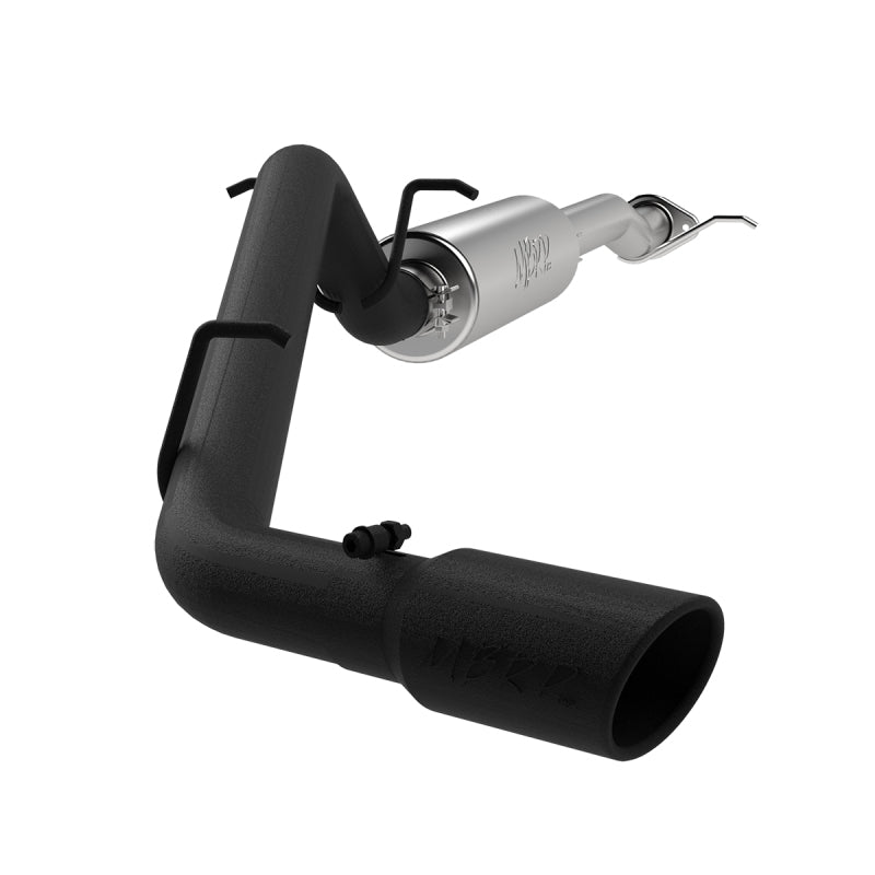 MBRP 17+ Chevrolet Colorado 2.5L/3.6L 3in Cat Back Single Side Exit w/ 4in S5090BLK Photo - Primary