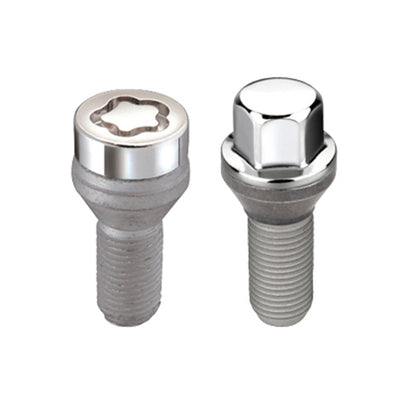McGard 5 Lug Hex Install Kit w/Locks (Cone Seat Bolt) M12X1.25 / 17mm Hex / 25.6mm Shank L. - Chrome 67261 67261 Photo - Primary