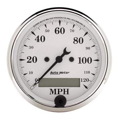 Autometer Old Tyme White 5 Piece Kit (MPH/FUEL/OILP/WTMP/BAT) 59-60 Chevy Car Direct-Fit Dash Kit 7034-OTW 7034-OTW User 2