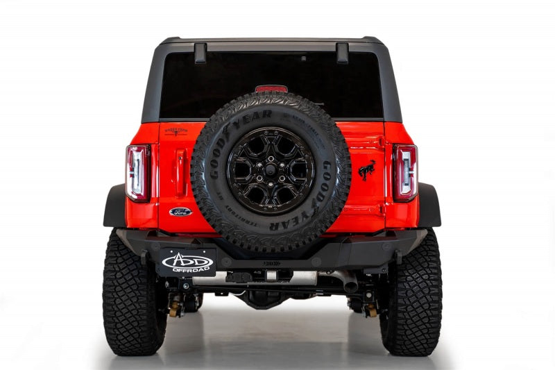 Addictive Desert Designs 2021+ Ford Bronco Rock Fighter Rear Bumper - Hammer Black R23012NA01NA R23012NA01NA Photo - Primary