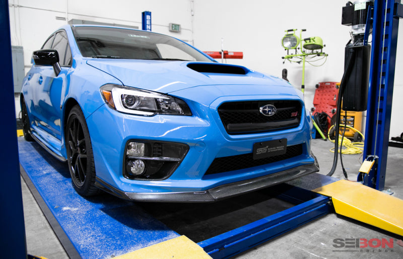 Seibon Carbon Fiber Front Lip For 2015-2017 Subaru WRX/STi FL15SBIMP-MB1 Photo - Primary