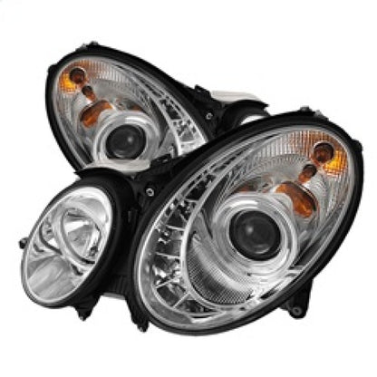 Spyder Mercedes Benz E-Class 03-06 Projector Headlights Halogen - DRL Chrm PRO-YD-MBW21103-DRL-C 5017499 5017499 Photo - Primary