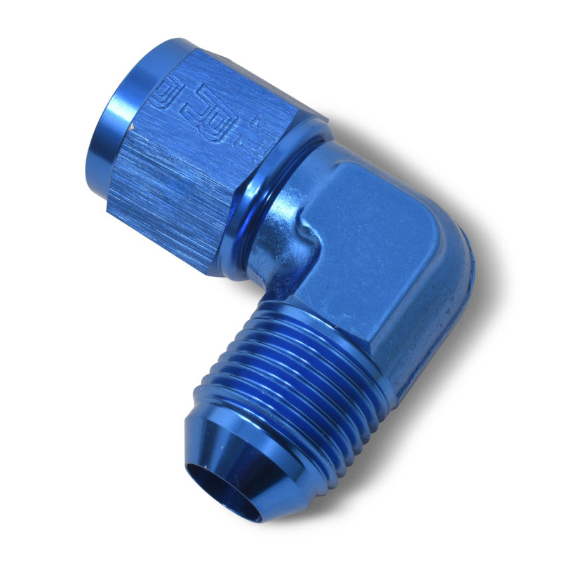 Russell 90° Female AN To Male AN (Blue Finish) 614803 Photo - out of package