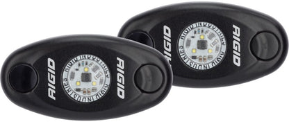 Rigid Industries A-Series Light - Black - Low Strength - Cool White - Set of 2 482033 482033 Photo - Primary