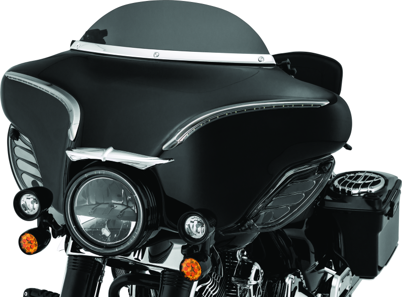 Kuryakyn Windshield Trim Flht/X Chr 1310 1310 User 1