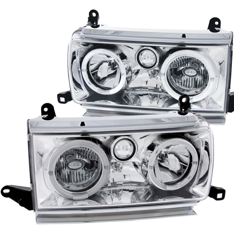 Anzo 1991-1994 Toyota Land Cruiser Crystal Headlights w/ Halo Chrome 111092 Photo - Primary