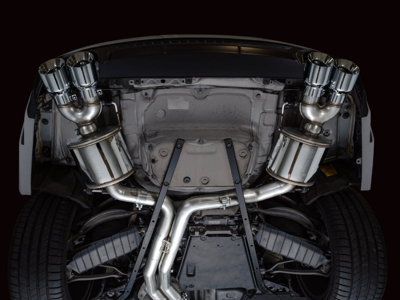 AWE Tuning 19-23 Audi C8 S6/S7 2.9T V6 AWD Touring Edition Exhaust - Chrome Silver Tips 3015-42103 3015-42103 Photo - Mounted