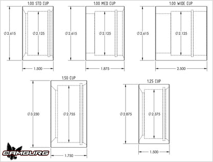 Camburg 1in. 4130 Uniball Cup (1.50in. width) CAM-040025 CAM-040025 User 1