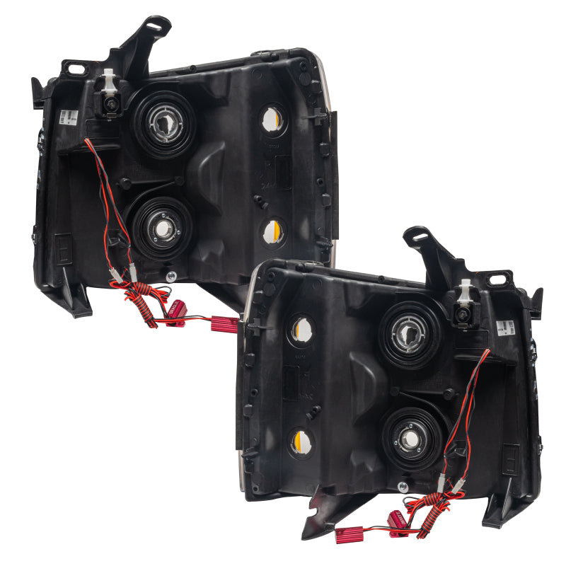 ORACLE Lighting Oracle 07-13 Chevrolet Silverado SMD HL - Round Style - ColorSHIFT w/ 2.0 Controller 7007-333 7007-333 Photo - Mounted