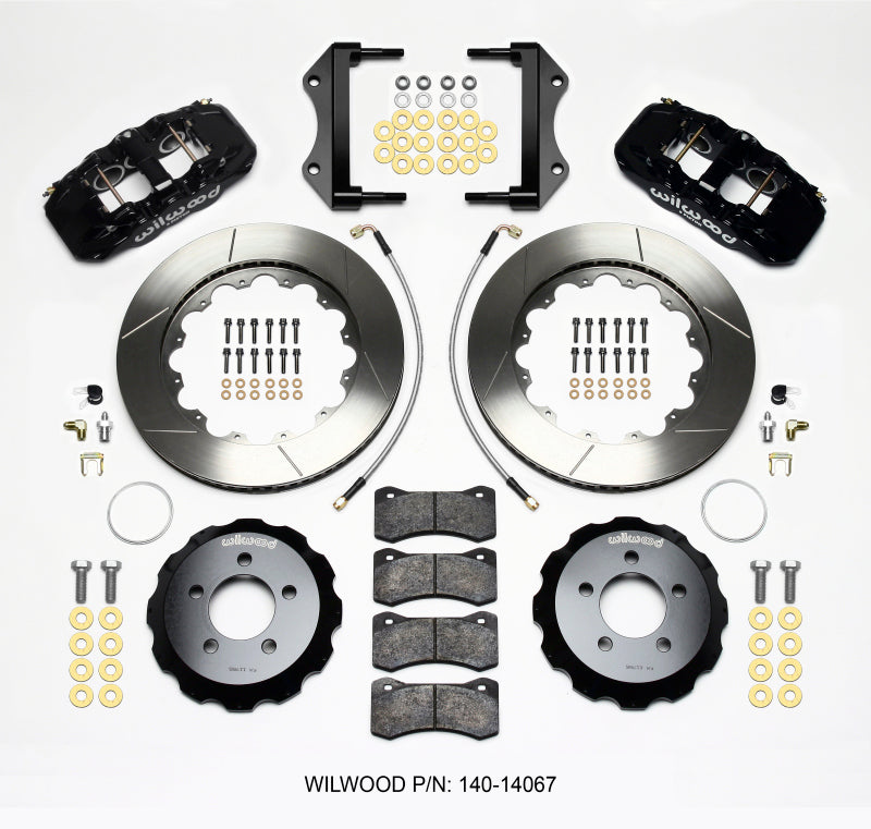 Wilwood AERO6 Front Hat Kit 14.25 2014-Up Challenger w/Lines 140-14067 140-14067 Photo - Primary