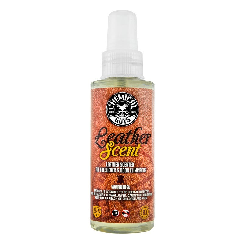 Chemical Guys Leather Scent Air Freshener & Odor Eliminator - 4oz (P12) AIR_102_04